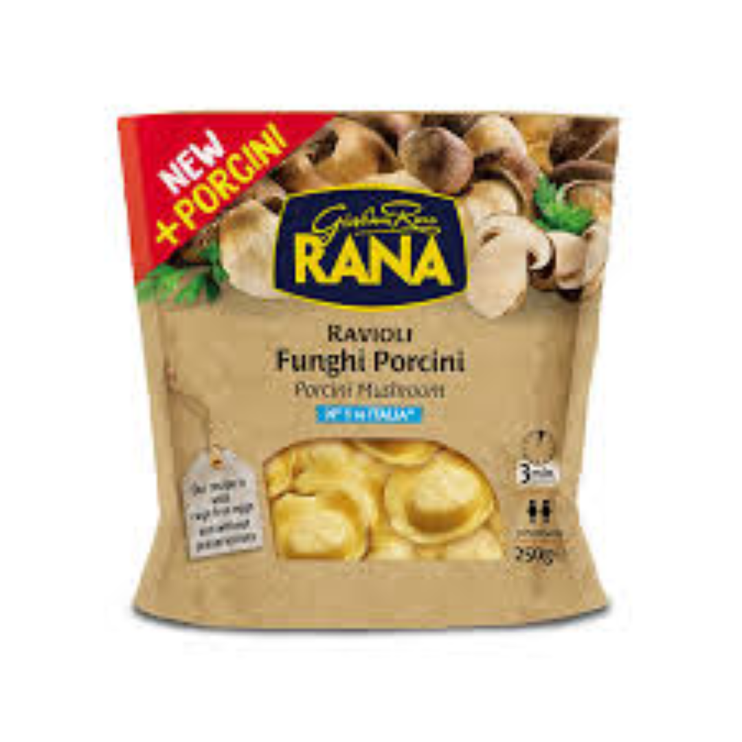RAVIOLI FUNGHI PORCINI MUSH FRESH PASTA RANA 250G